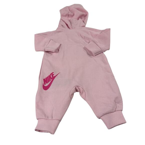 Nike Pink Newborn Hooded Body Suit - Picture 5 of 5